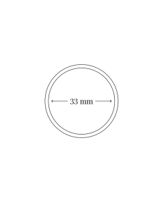 Kapsel for mynt Ø33 mm