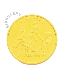 1/2 oz Sirkulert Sykkel VM 93 Gullmynt