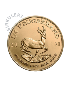 1/4 oz Sirkulert SA Krugerrand Gullmynt