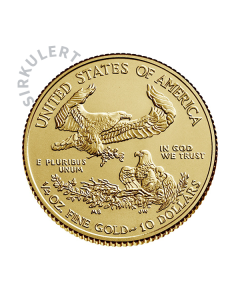 1/4 oz Sirkulert American Eagle Gullmynt