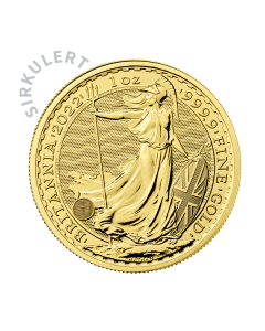 1 oz Sirkulert Britannia Gullmynt