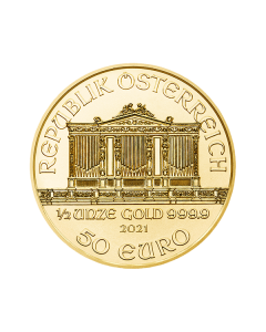 1/2 oz Wiener Philharmoniker Gullmynt
